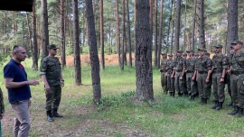 Курсанты военного учебного центра КГУ на учебных сборах