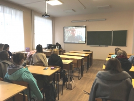 Чешский преподаватель прочитал лекцию студентам-филологам