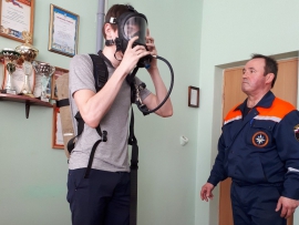 Занятие во «Всероссийском студенческом корпусе спасателей»